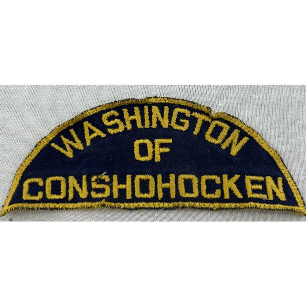 Vintage Washington Fire Company Conshohocken PA Patch Antique Fire Dept